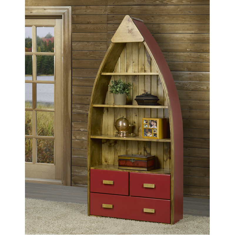Longshore Tides Beyer Canoe Boat Bookcase Wayfair.ca